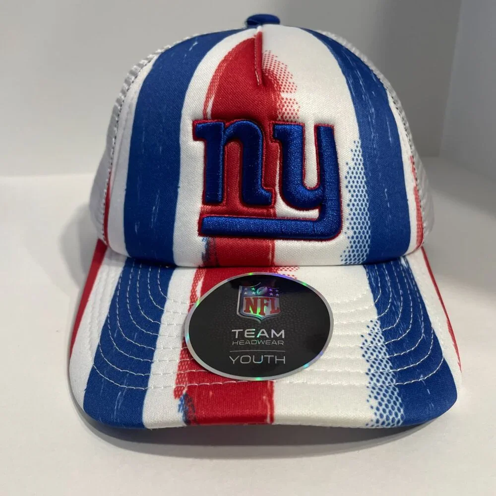 NWT Youth New York Giants USA Flag Trucker Hat NFL Team Apparel